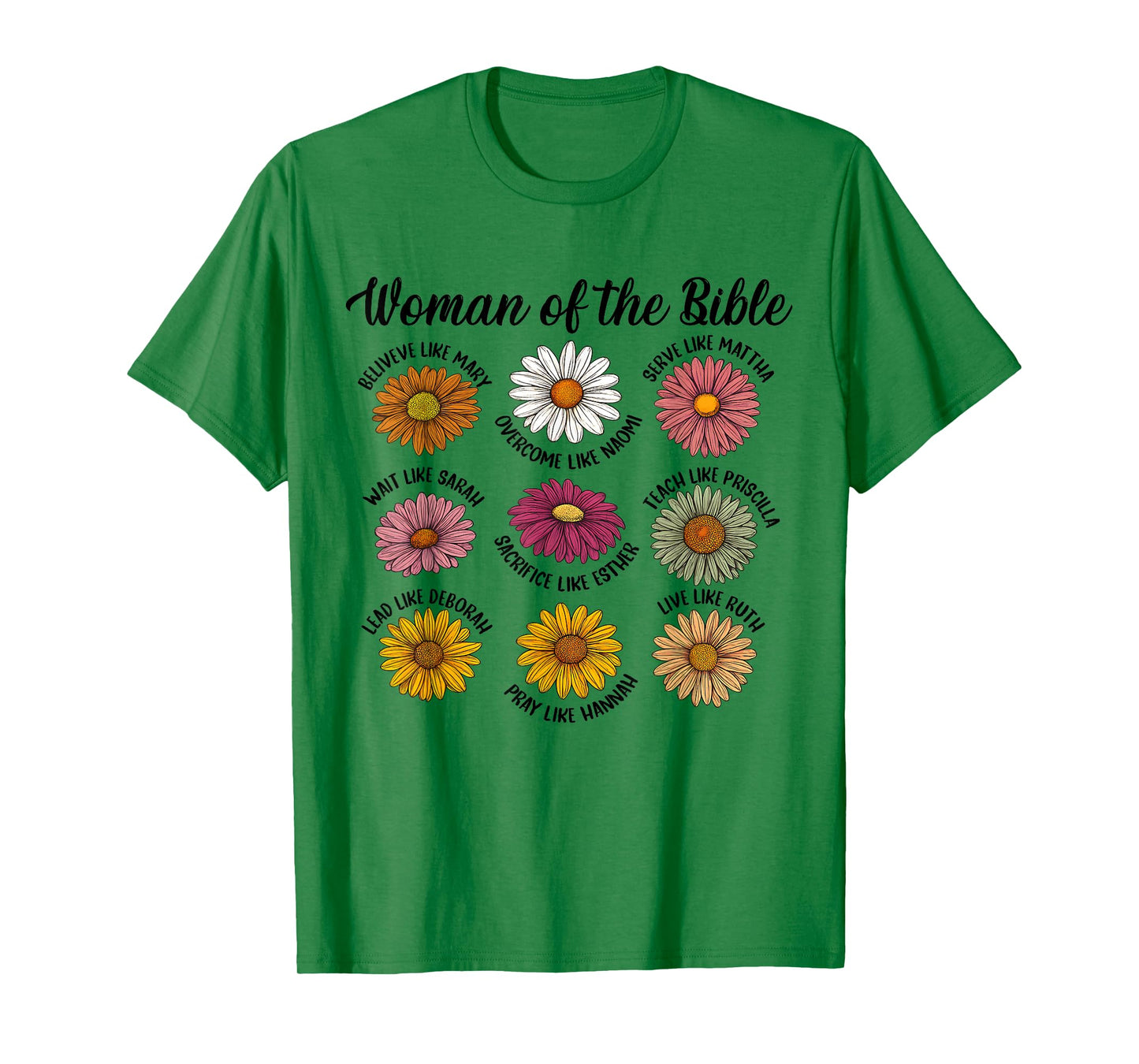 Christian Jesus God Lover Catholic Flower Woman of The Bible T-Shirt