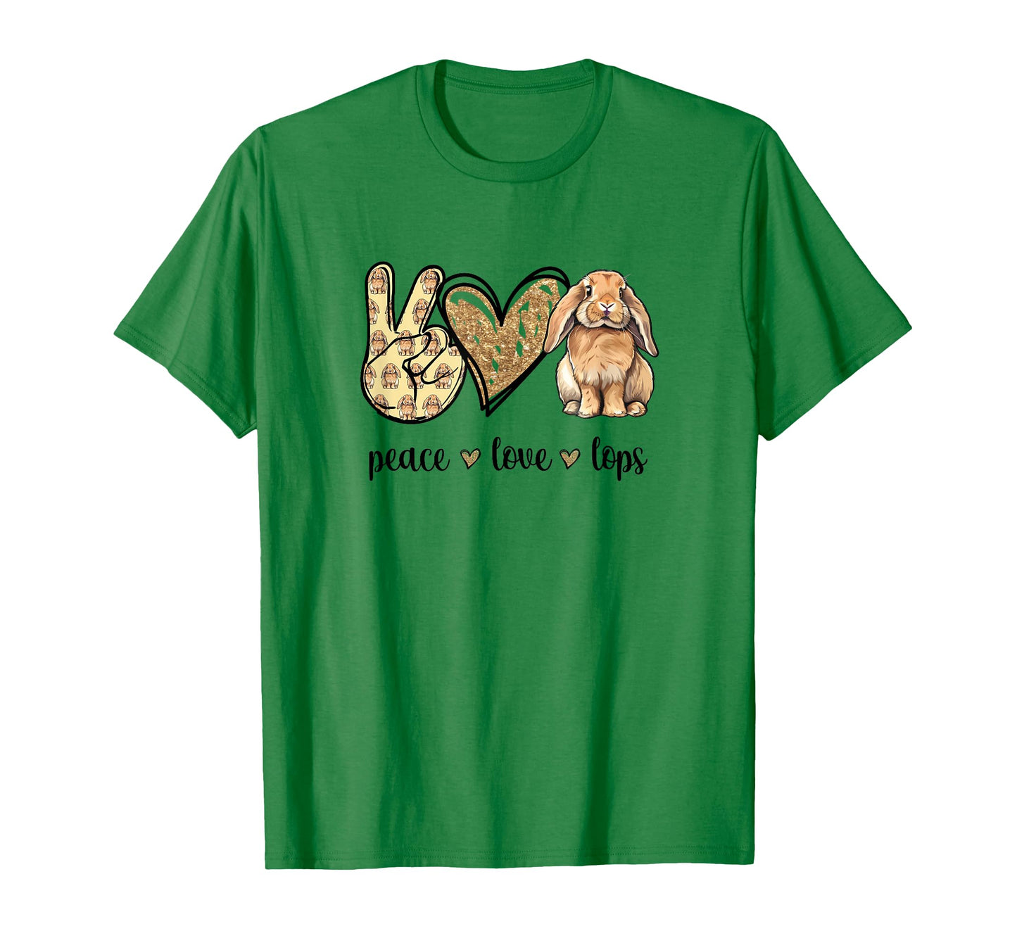 Peace Love Mini Holland Lop Bunny Rabbit Lover T-Shirt