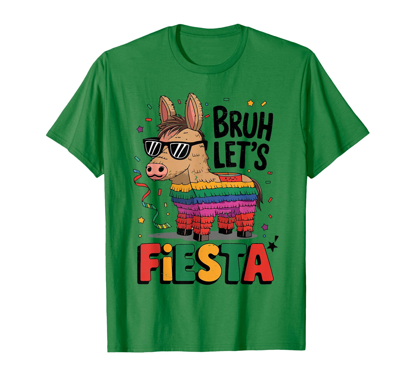Bruh Lets Fiesta Cinco Mayo Pinata Funny Mexican Boy Men Kid T-Shirt