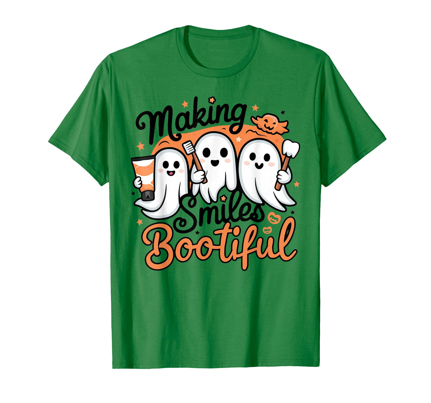 Making Smiles Bootiful Halloween Funny Ghost Dentist Dental T-Shirt