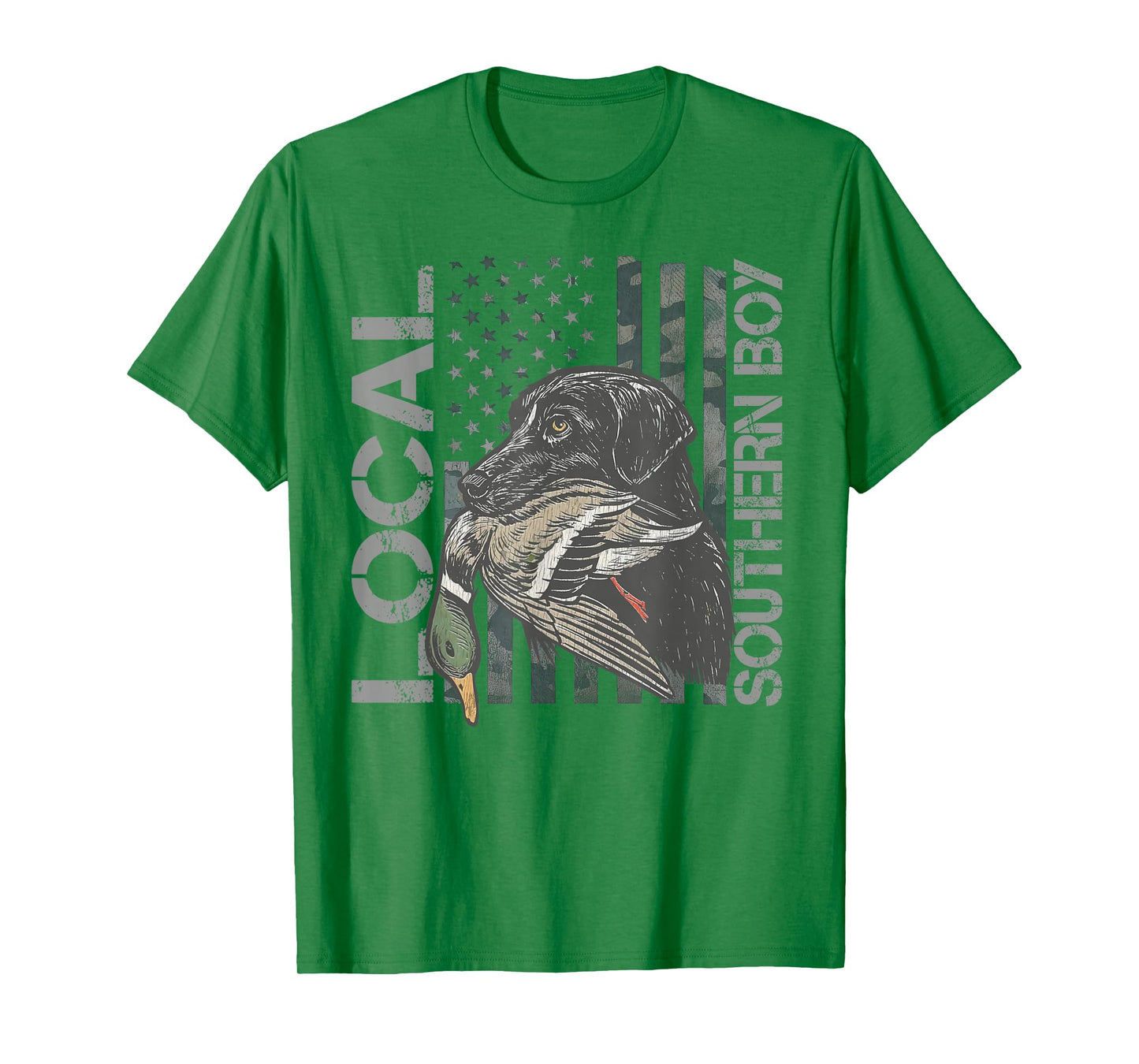 Local Southern Boy Duck Hunting Black Lab Outdoor Vintage T-Shirt