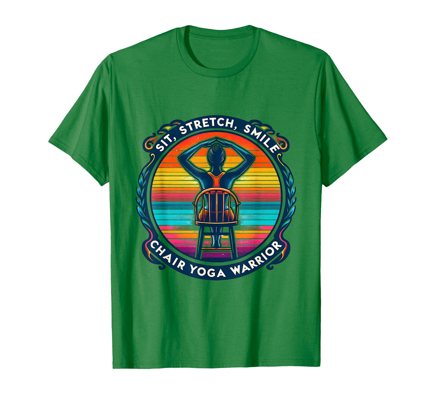 Chair Yoga Warrior - Sit, Stretch, Smile T-Shirt