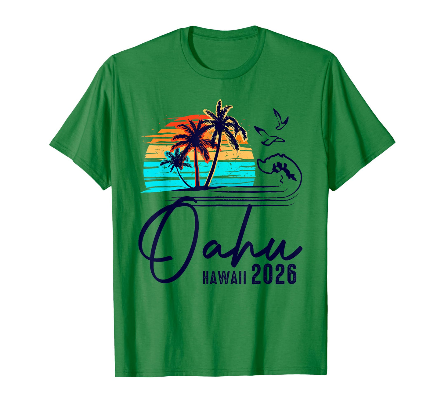 Oahu Hawaii 2026 Vacation Beach Matching Family Group T-Shirt