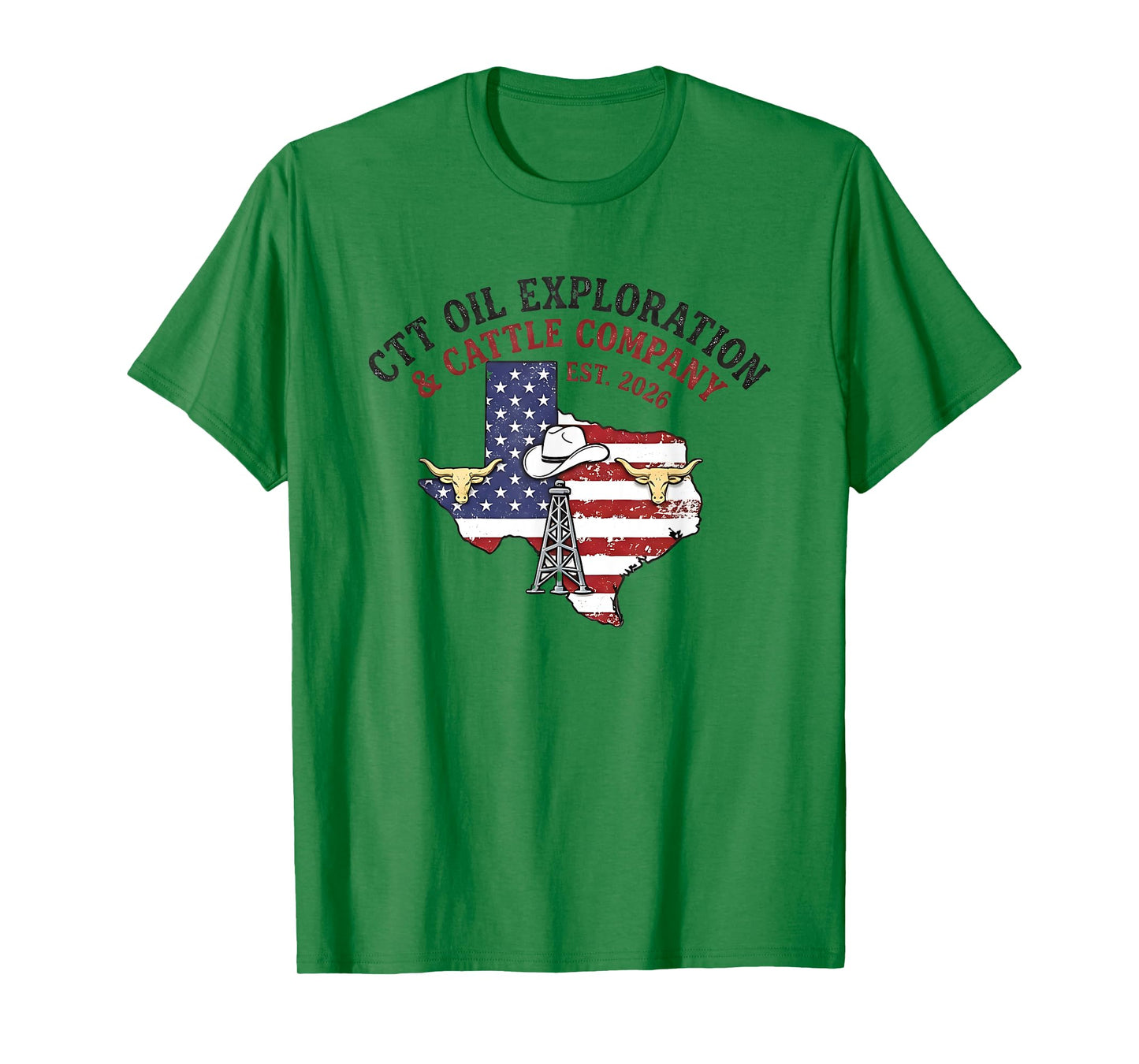 Vintage Texas Oilfield Rancher Cowboy Western Pride T-Shirt