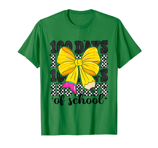 100 Days of School Preppy 100th Day of School Teacher Kids T-Shirt