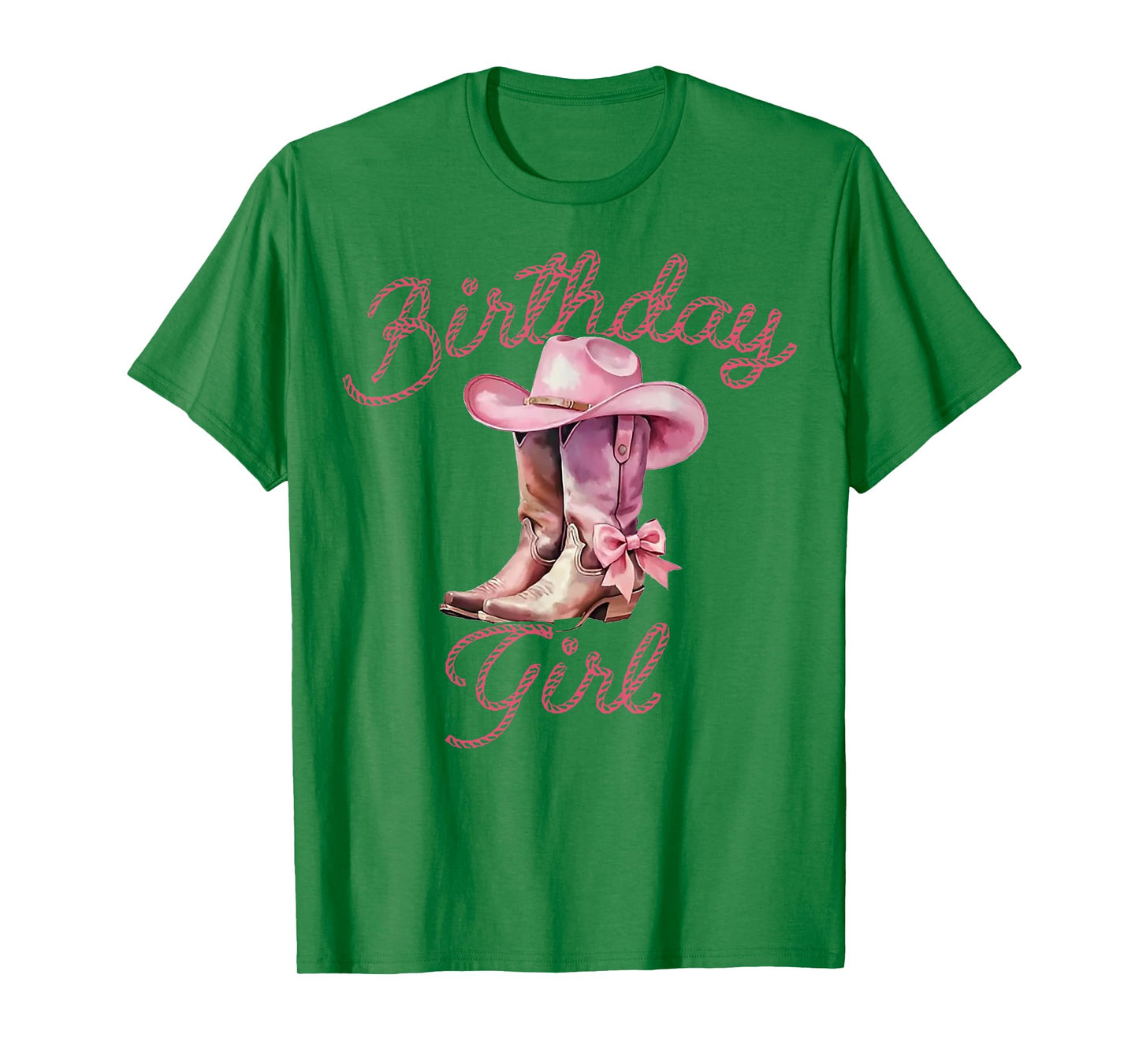 Birthday Cowgirl Western Pink Birthday Girl Party T-Shirt