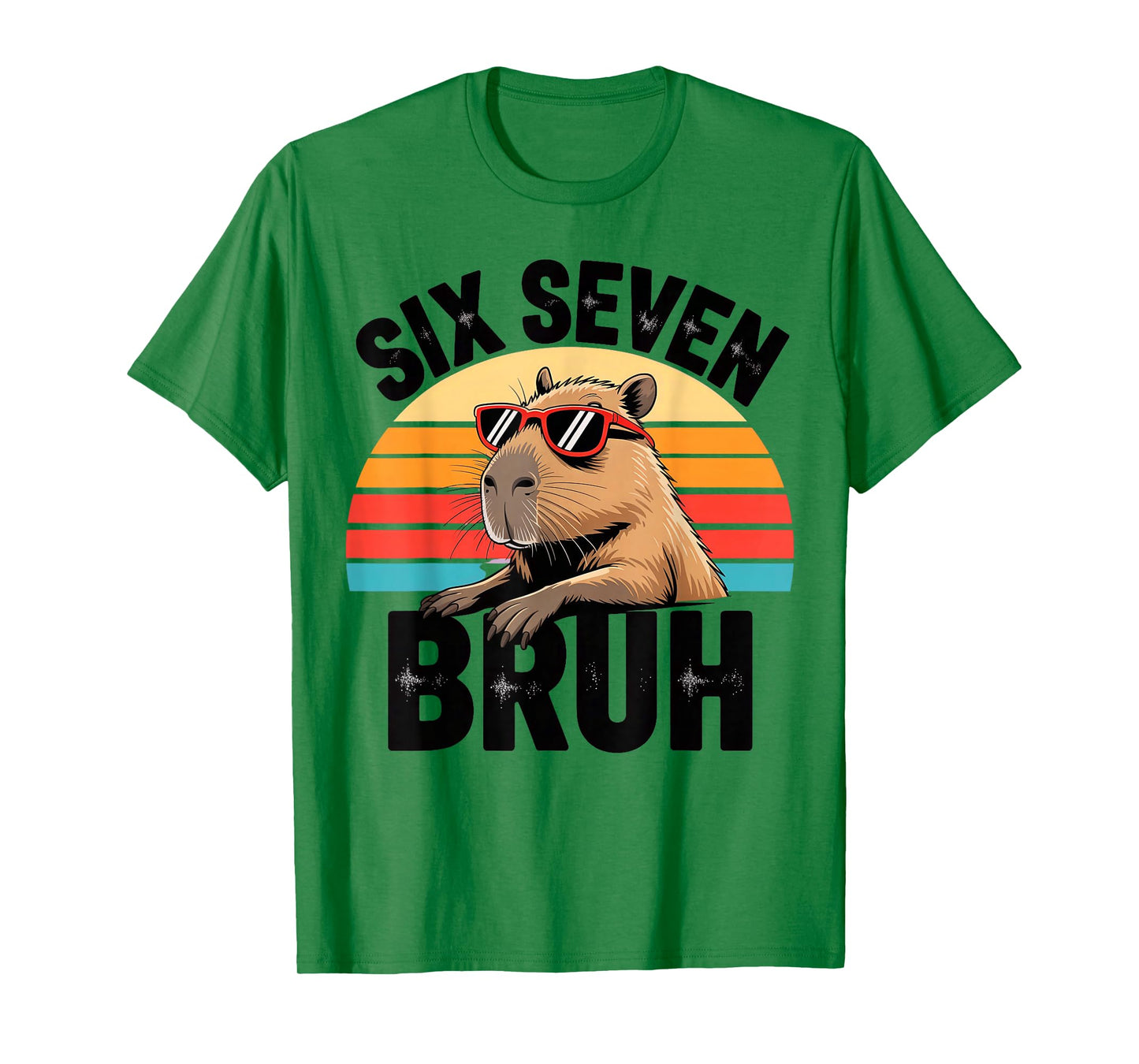 Six Seven Bruh 67 Meme Capybara T-Shirt