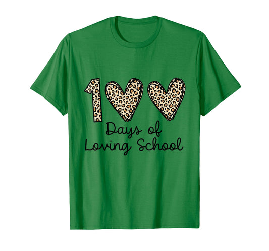100 Days of Loving School Hearts 100 Days of School T-Shirt