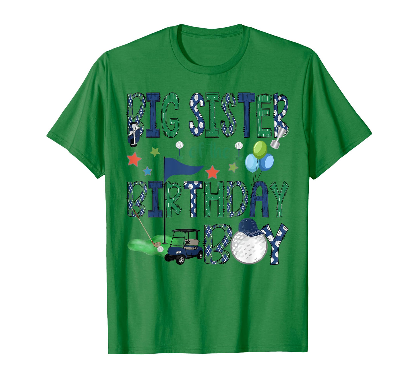 Big Sister Of The Birthday Boy Hole In One Golf Lover T-Shirt