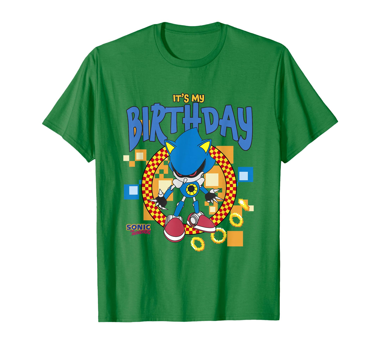 Sonic The Hedgehog Birthday It's My B-Day Metal Sonic T-Shirt