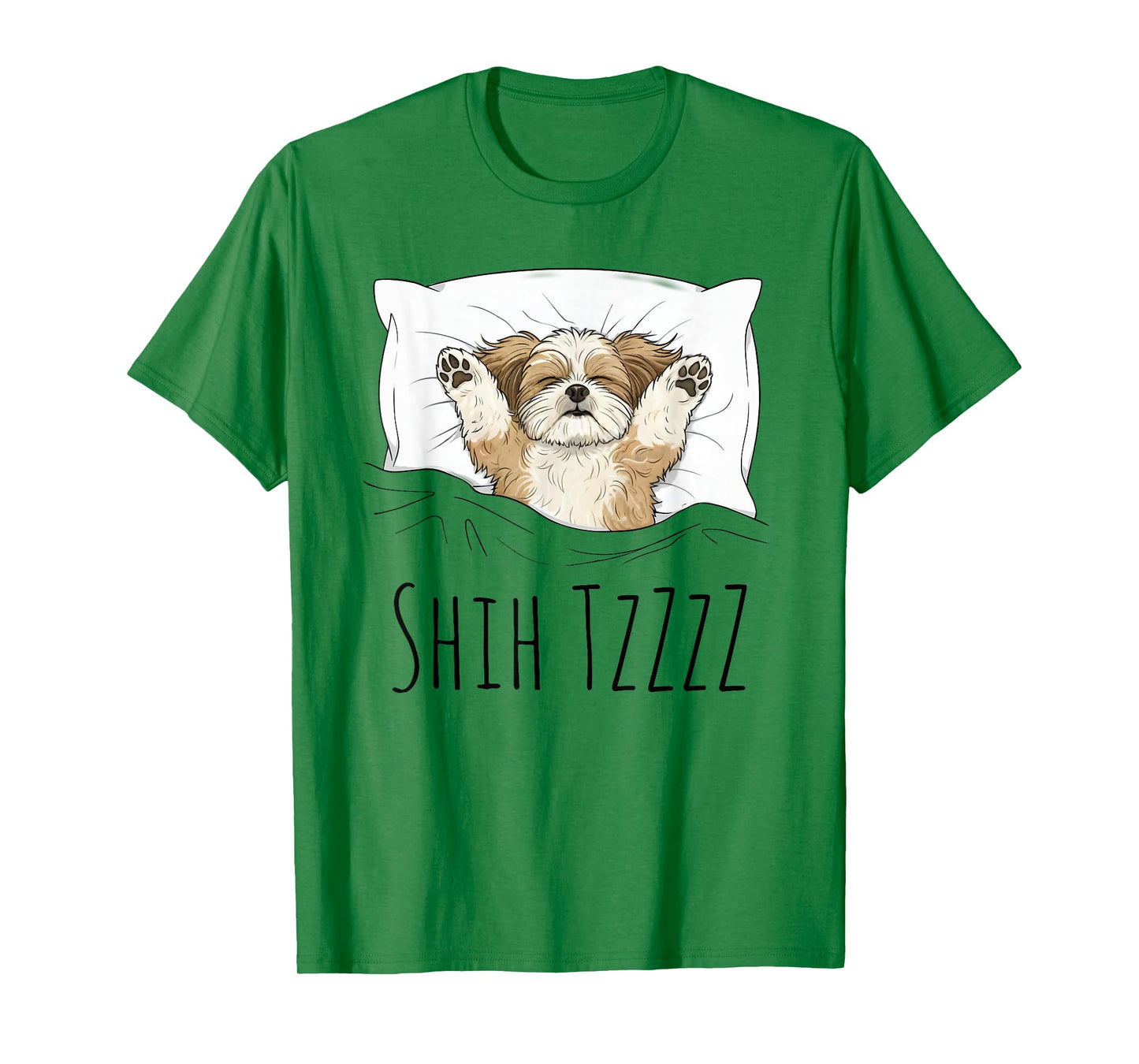 Shih Tzu Sleepshirt Pajamas Funny Dog Pun Bedtime Sleepwear T-Shirt