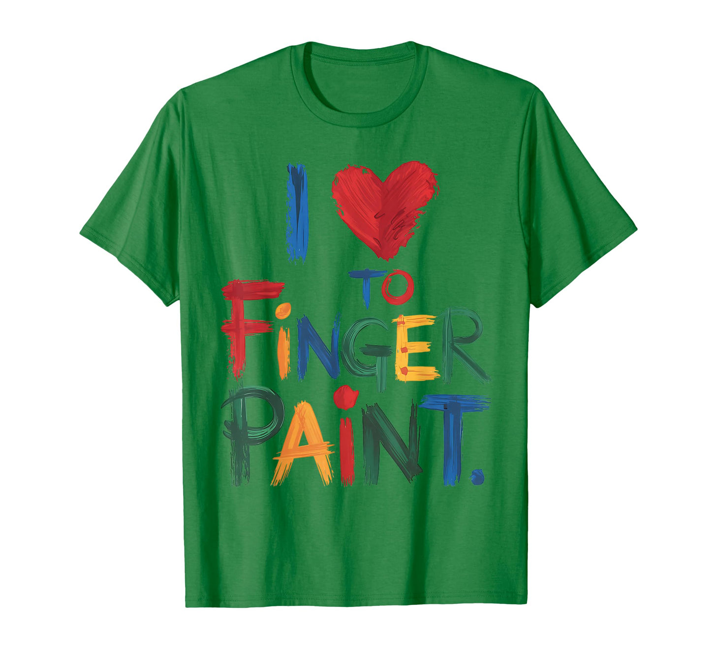 I Heart Love To Finger Paint I'm Paint Cute Couple Valentine T-Shirt