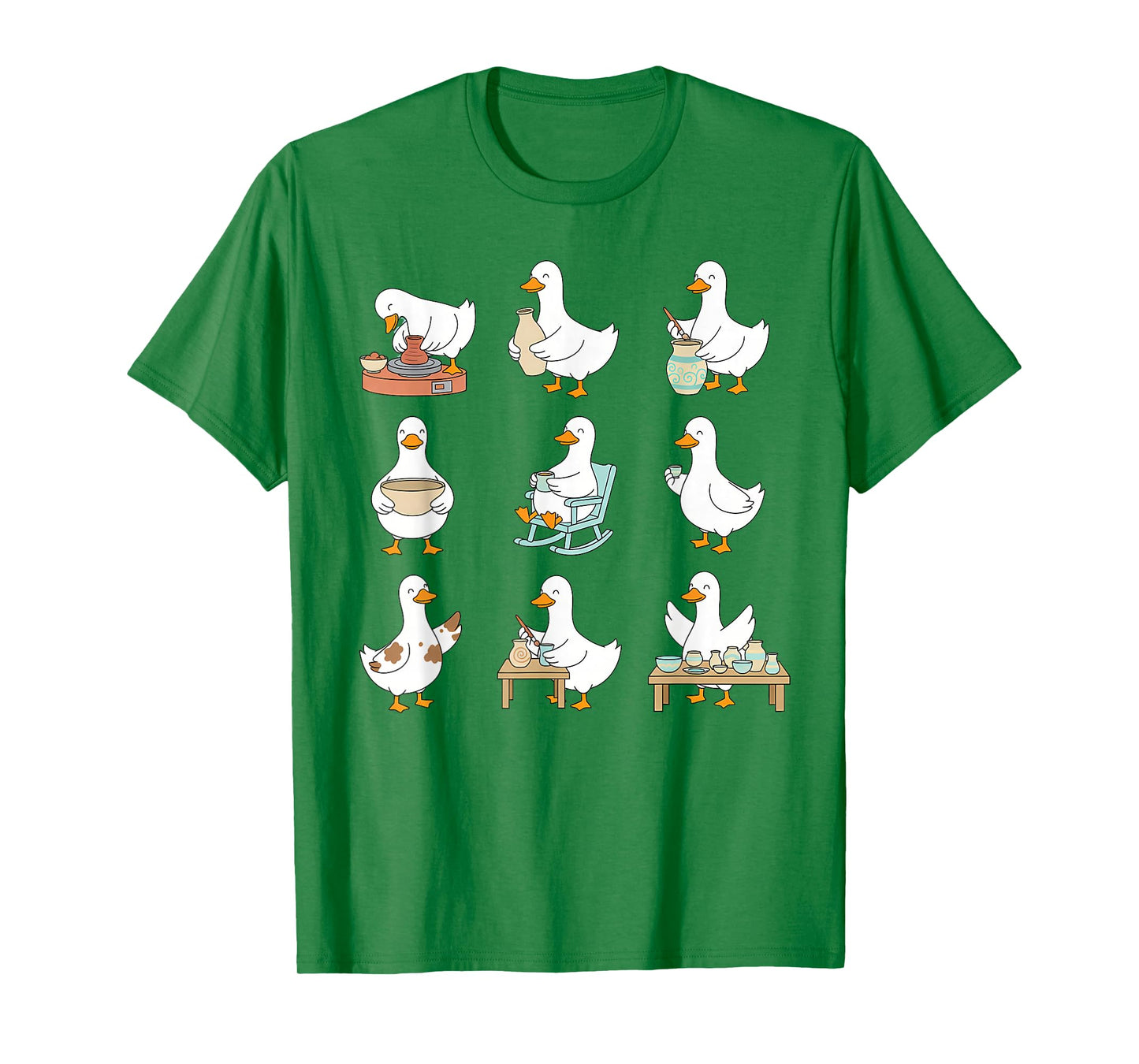 Clay Whisperer Pot Dealer Ceramic Silly Goose Making Pottery T-Shirt
