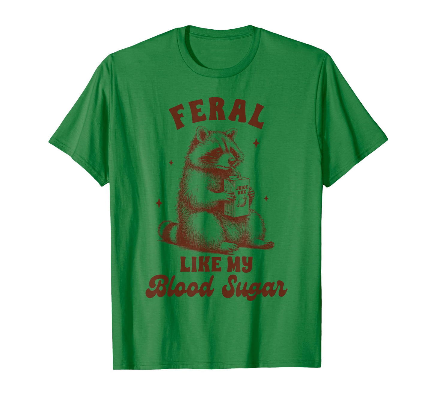 Diabetes Awareness Racoon Feral Like My Blood Sugar T-Shirt