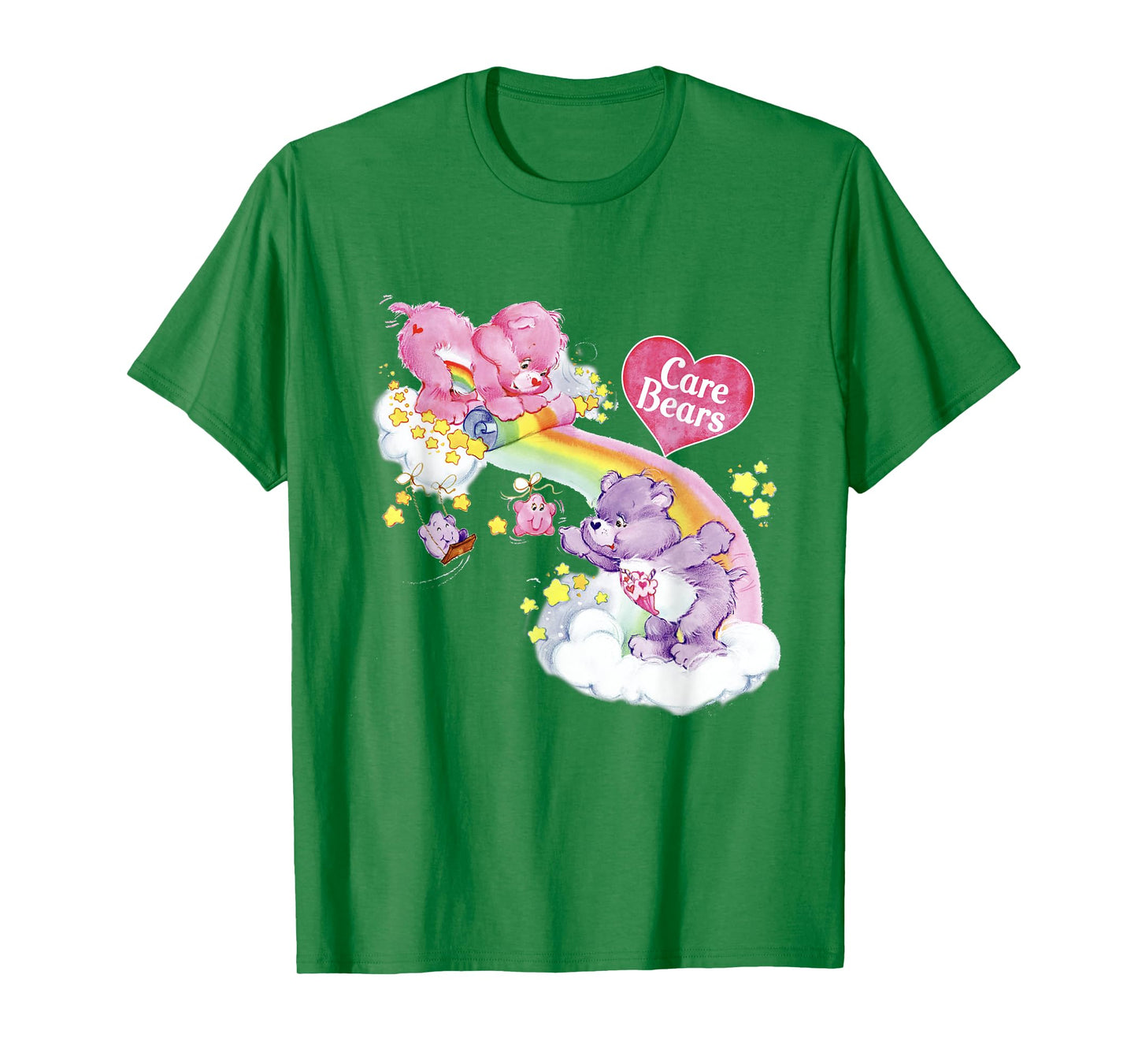 Care Bears Cheer & Share Rainbow Waterfall Logo T-Shirt