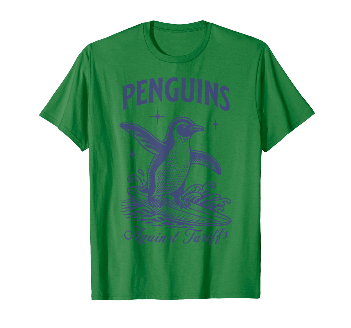 Penguins Against Tariffs Resist Penguins Activism Graphic T-Shirt