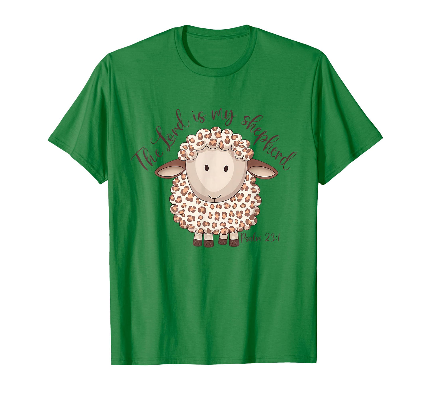 The Lord Is My Shepherd Psalm 23:1 Jesus Christian God Sheep T-Shirt
