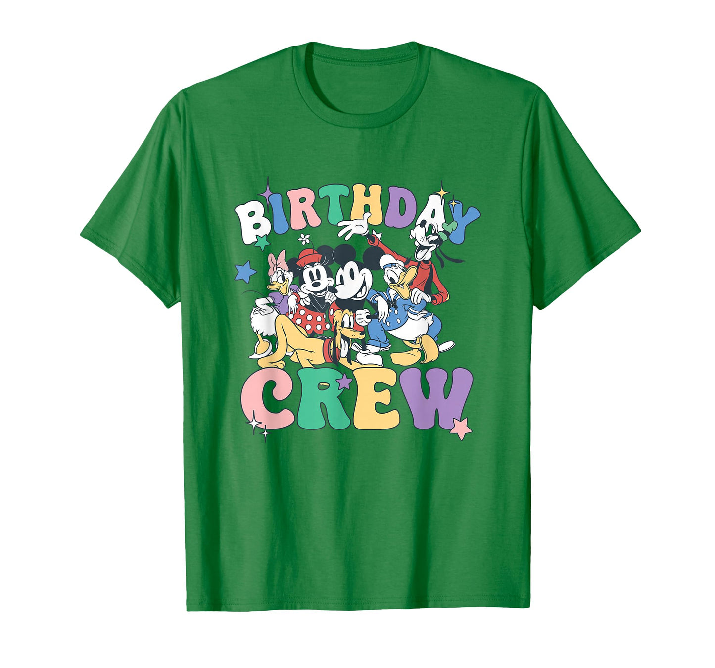 Disney Mickey And Friends Birthday Crew Vintage Group T-Shirt