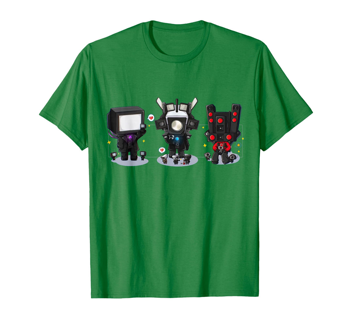Skibidi Toilet Speakerman Cameraman, Toilet ,Tvman T-Shirt