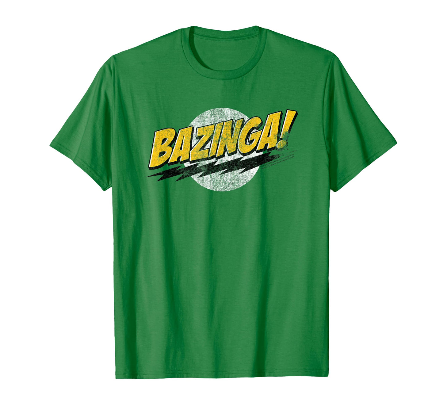 The Big Bang Theory Distressed Bazinga Logo TV Show T-Shirt
