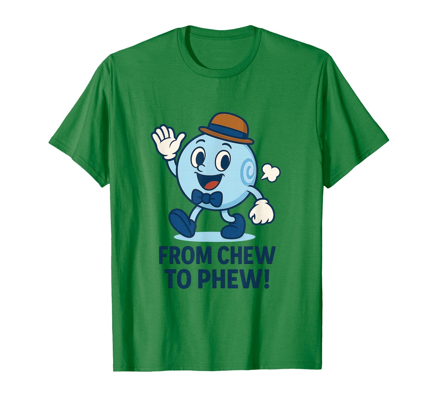from Chew to Phew Bubbleton Funny Mascot for Science Fans T-Shirt