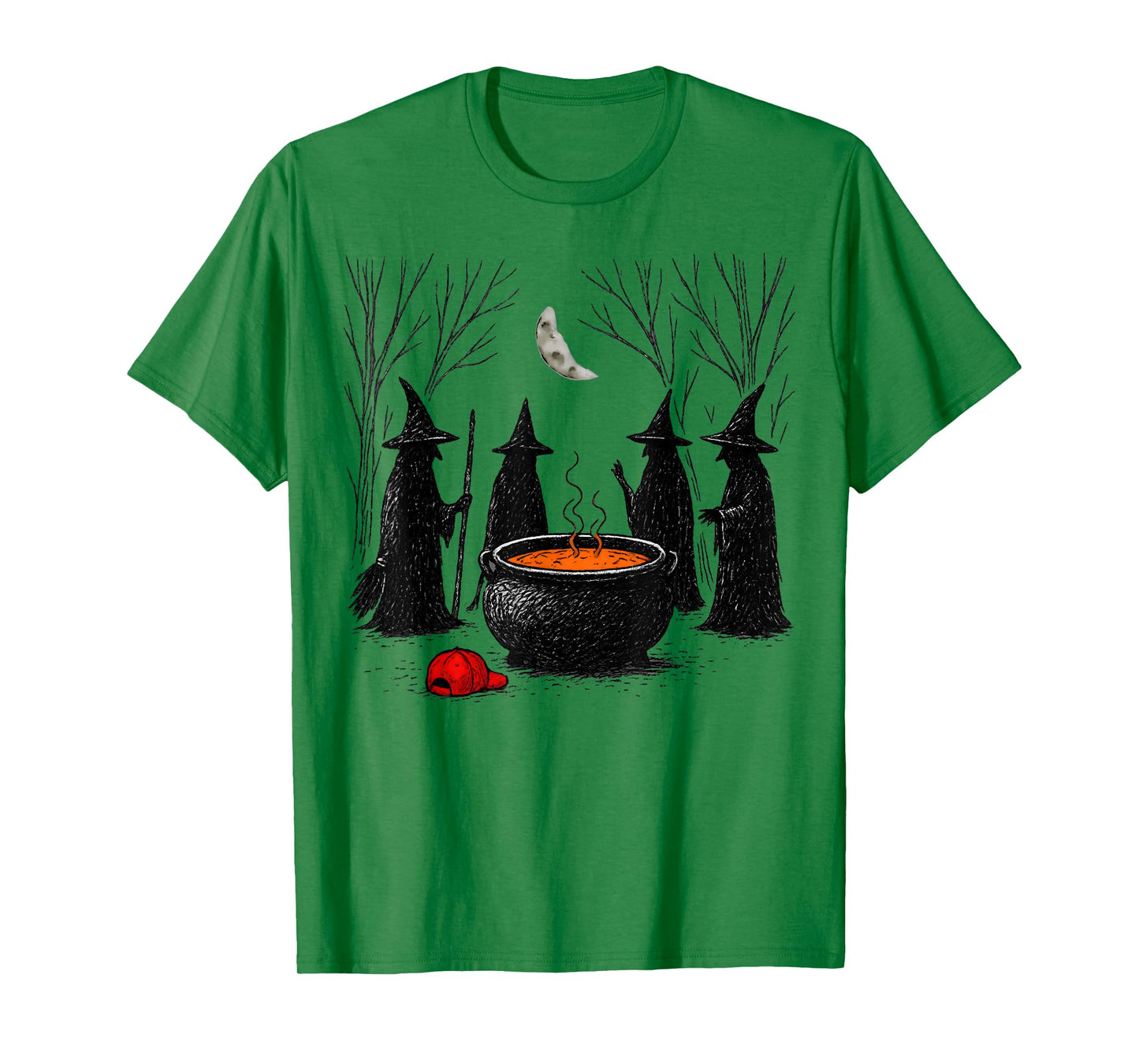 Spooky Witch Halloween Anti Trump Feminist Women Rights T-Shirt