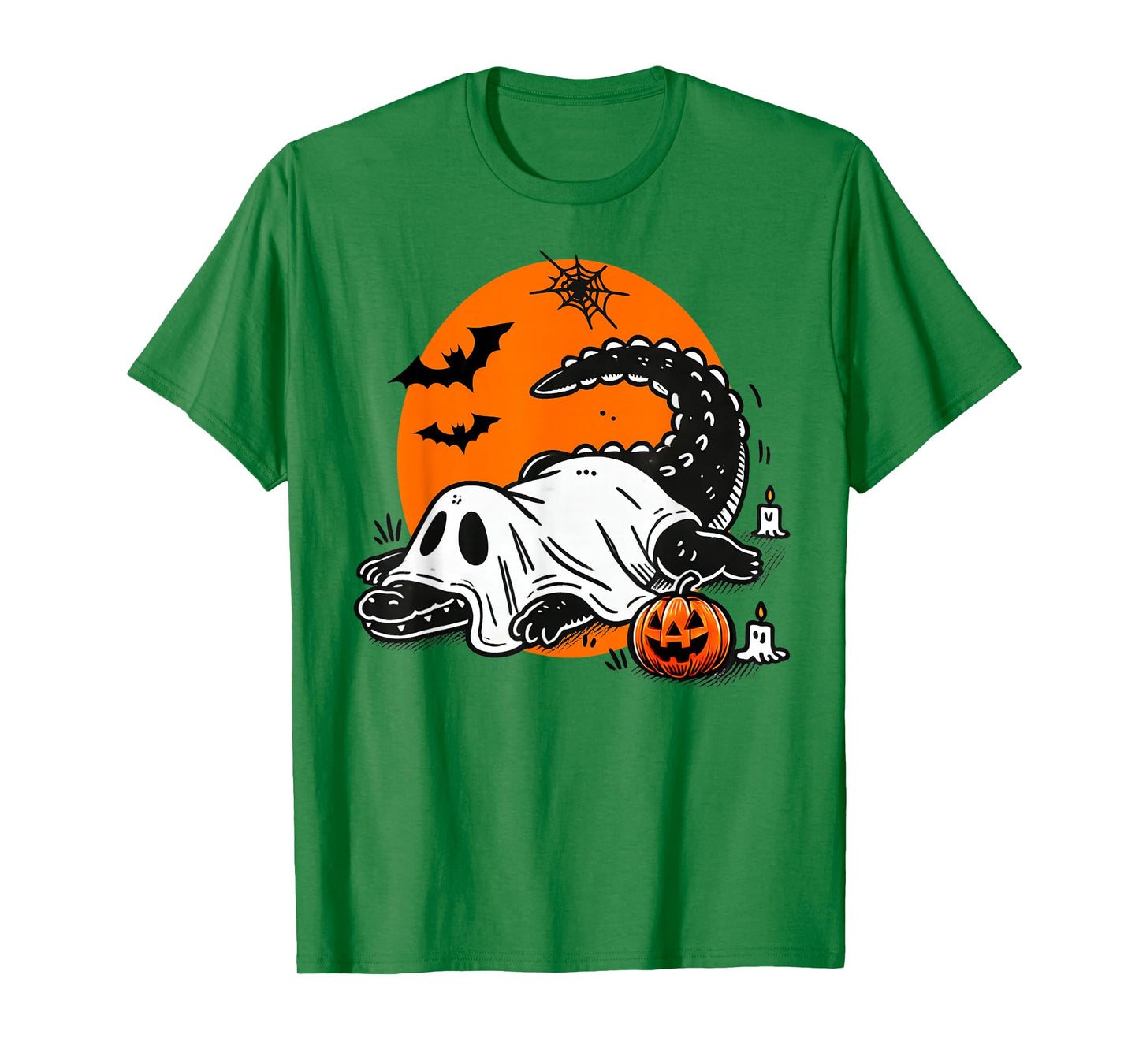 Funny Crocodile Ghost Costume Spooky Halloween Alligator T-Shirt