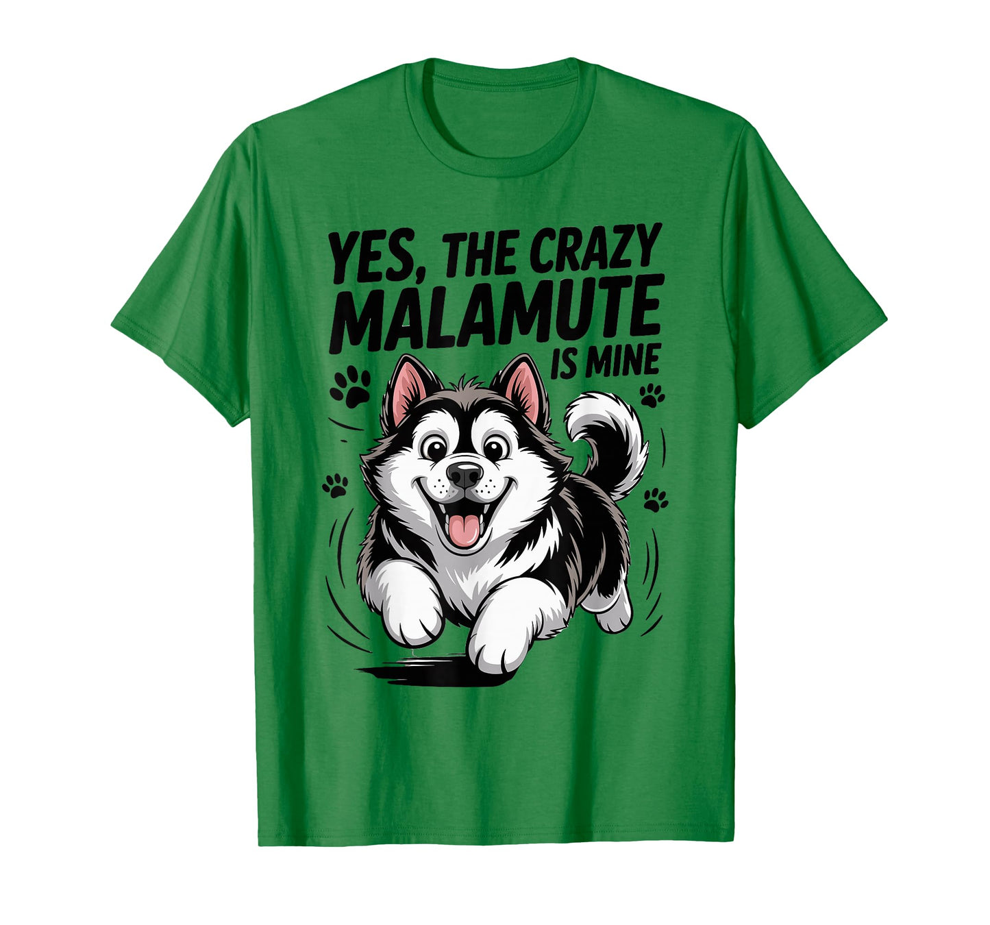 Cute Pet Dog Lover Cartoon Funny Breed Alaskan Malamute T-Shirt