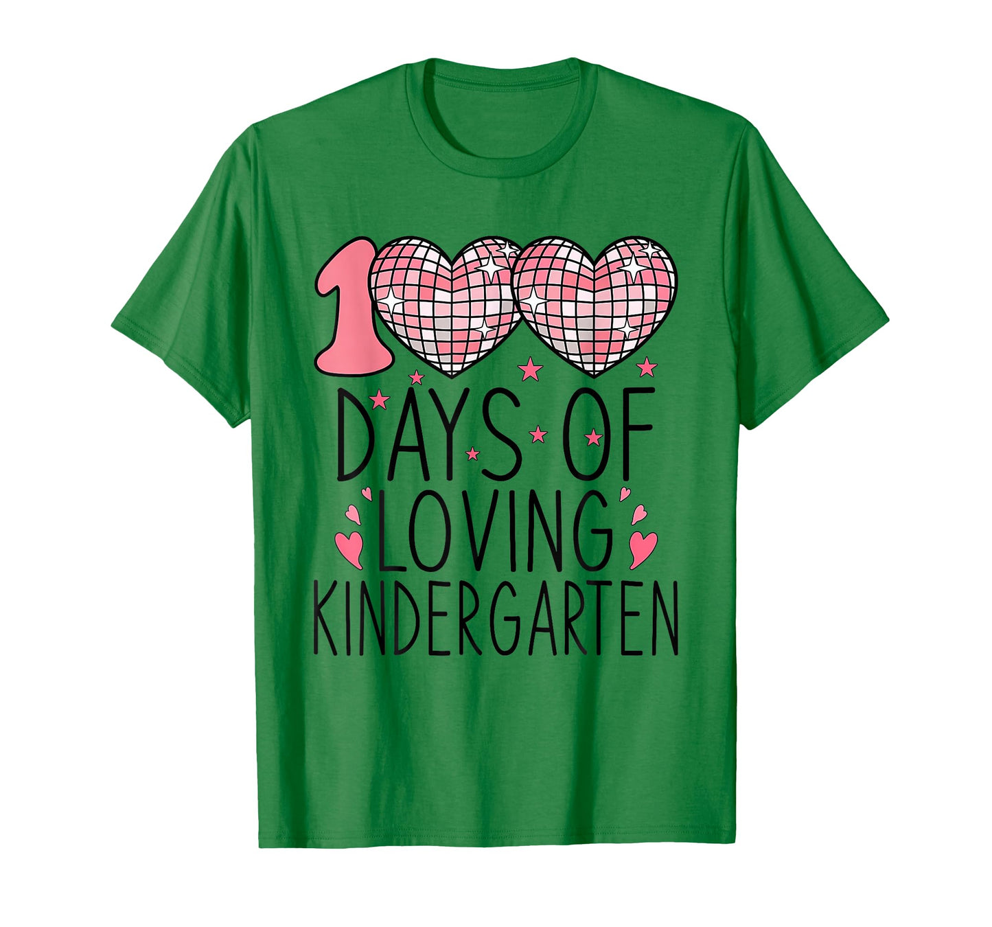 100 Days of Loving Kindergarten Heart 100th Day of School T-Shirt