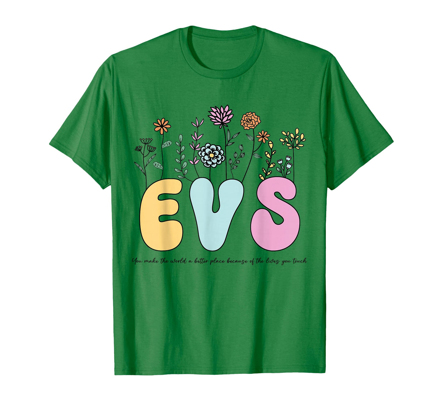 Retro Vintage Floral EVS Shirt For Women Nurse Week T-Shirt