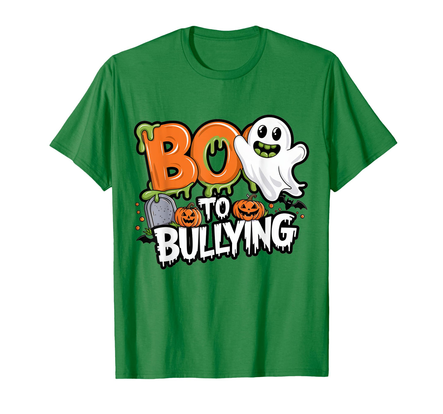 Boo Anti Bullying Funny Halloween Orange Unity Day Boys T-Shirt