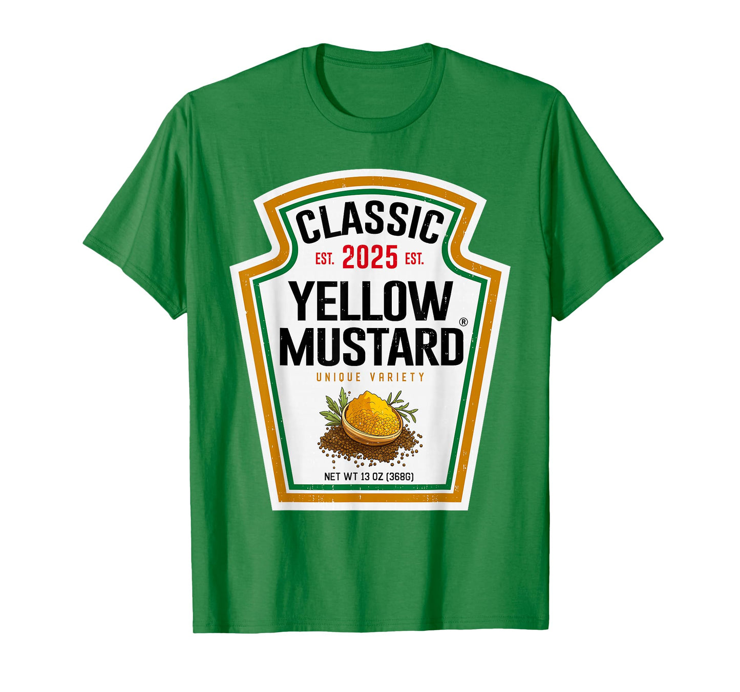 Yellow Mustard Condiment DIY Halloween Costume Matching T-Shirt