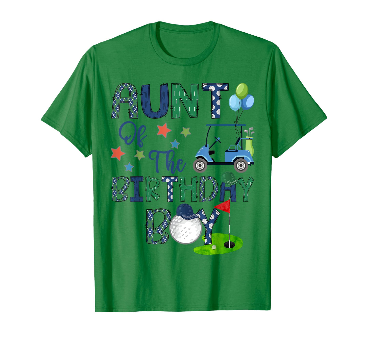 Aunt Of The Birthday Boy Hole In One Golf Lover T-Shirt