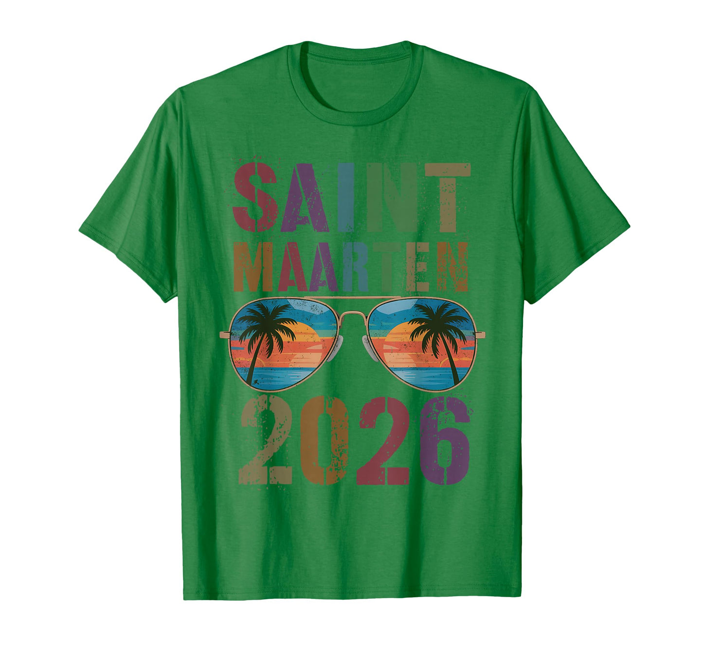 Retro Saint Maarten 2026 Vacay Travel Vacation Matching Trip T-Shirt