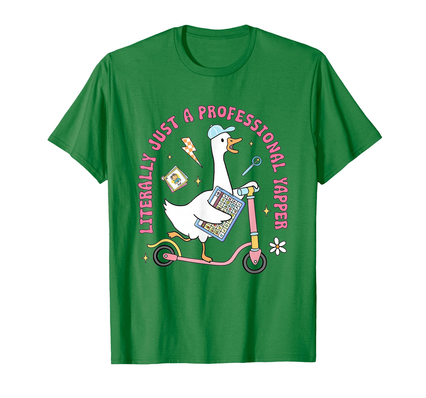 Women Professional Yapper Therapist Goose Speech Therapy SLP T-Shirt