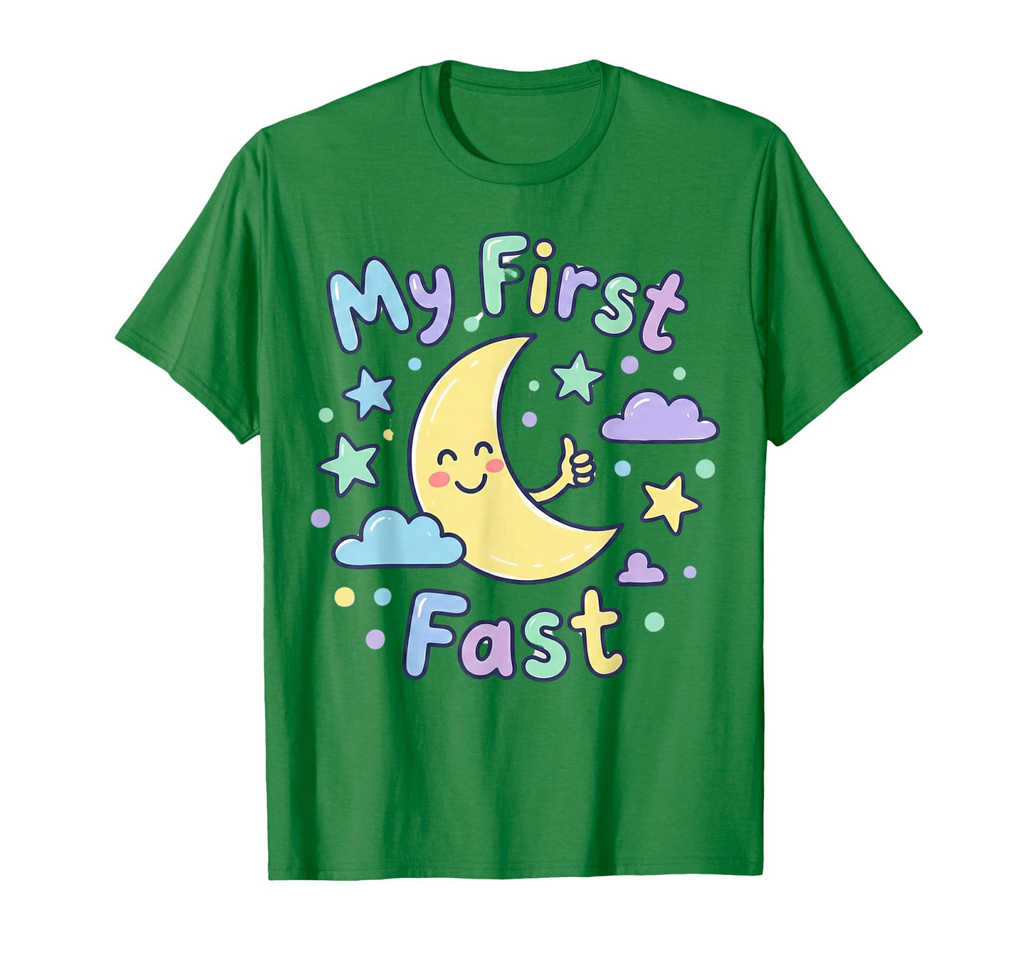 My First Ramadan Fast Cute Moon Shirt Kids Toddler T-Shirt