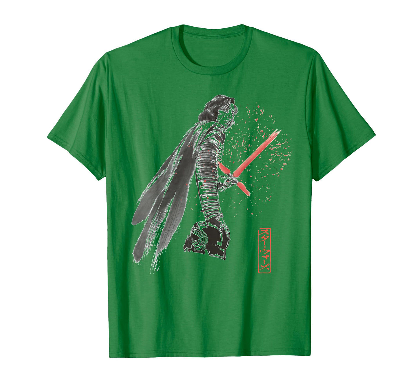 Star Wars Kylo Ren Japan Sumi-e Ink Wash Painting Style T-Shirt