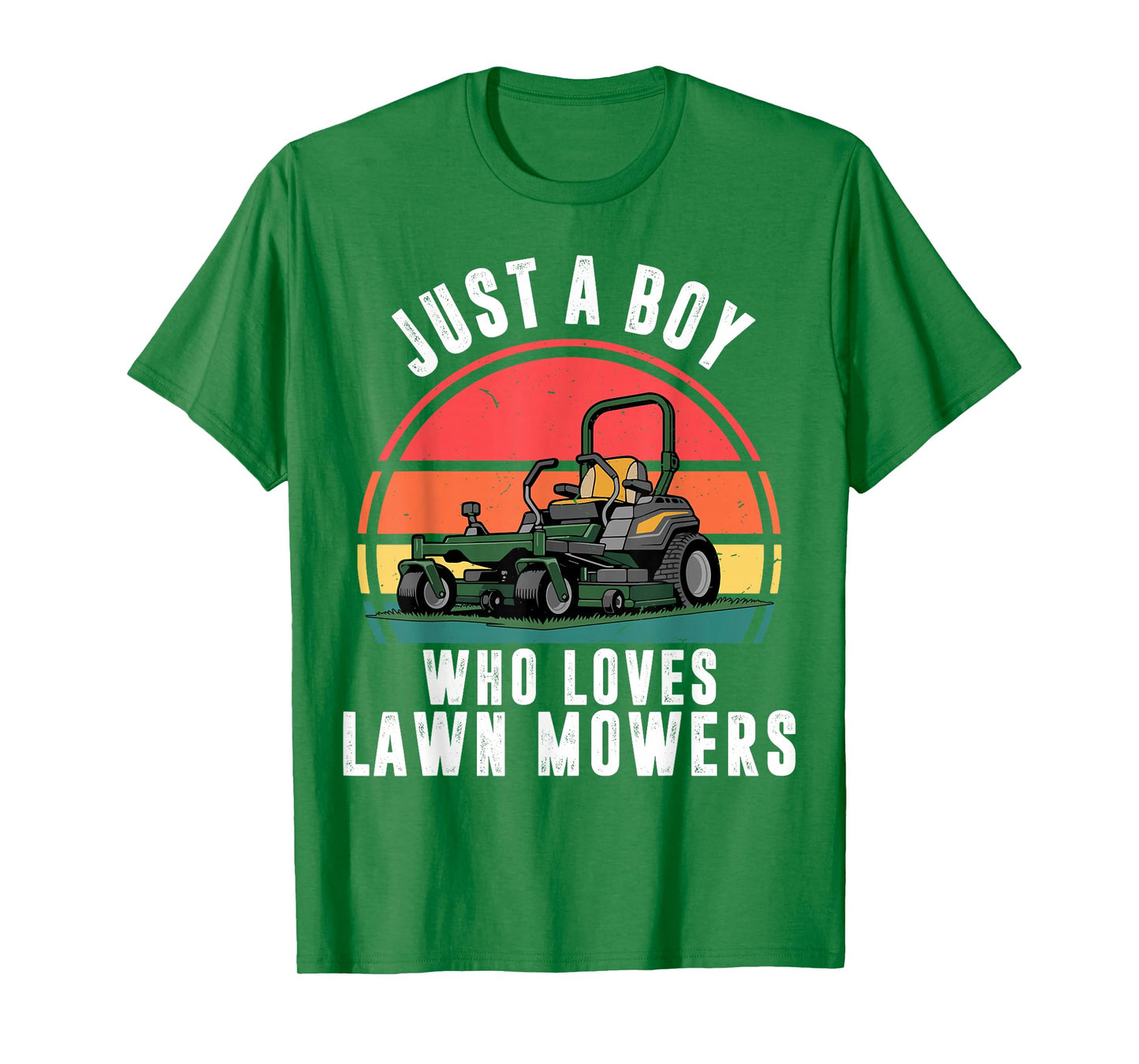 Toddler Boy Who Love Lawn Mower Zero Turn Funny Mowing Kids T-Shirt