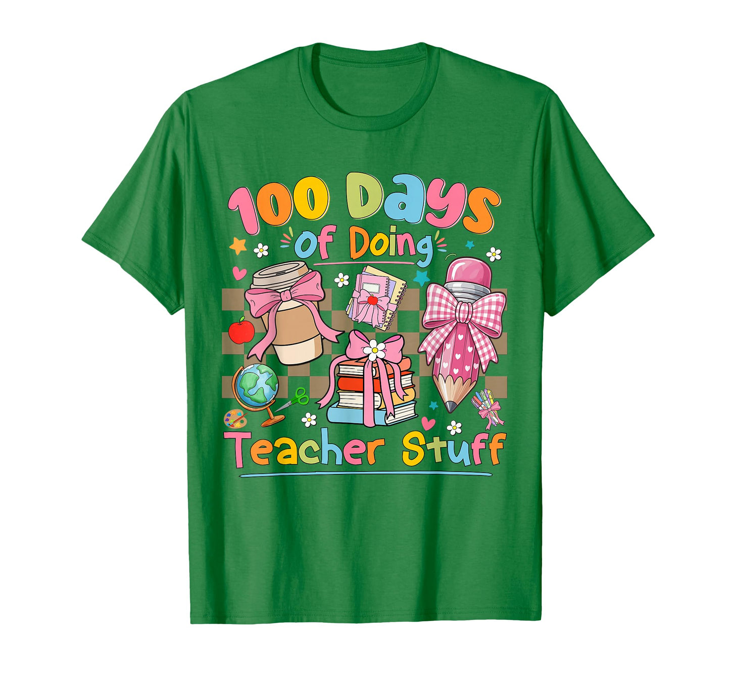 100th Day of School Teacher 100 Days Coffee Books T-Shirt
