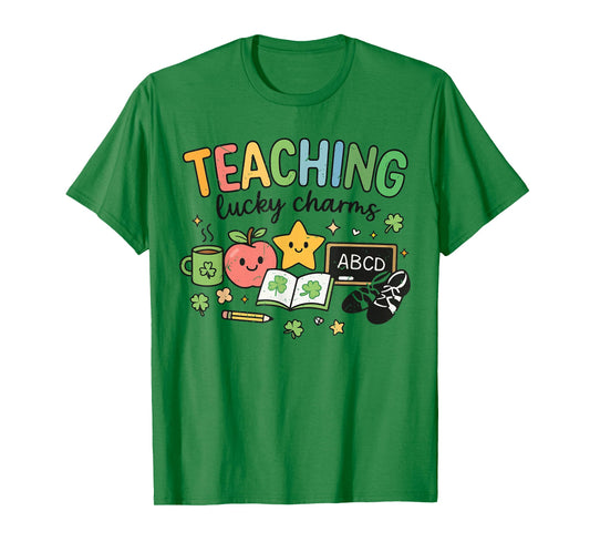 Teaching Lucky Charms St Patricks Day Teacher Irish Dance T-Shirt