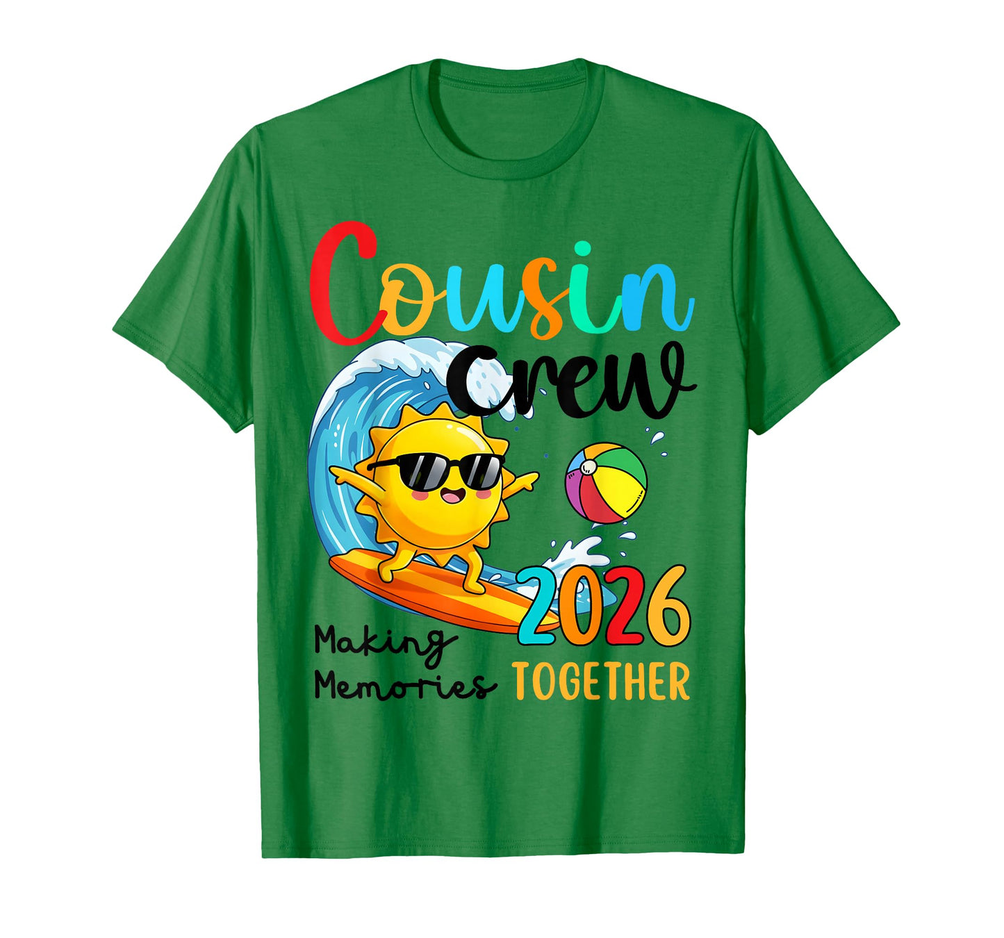 Cousin Crew 2026 Summer Vacation Beach Family Kids Matching T-Shirt