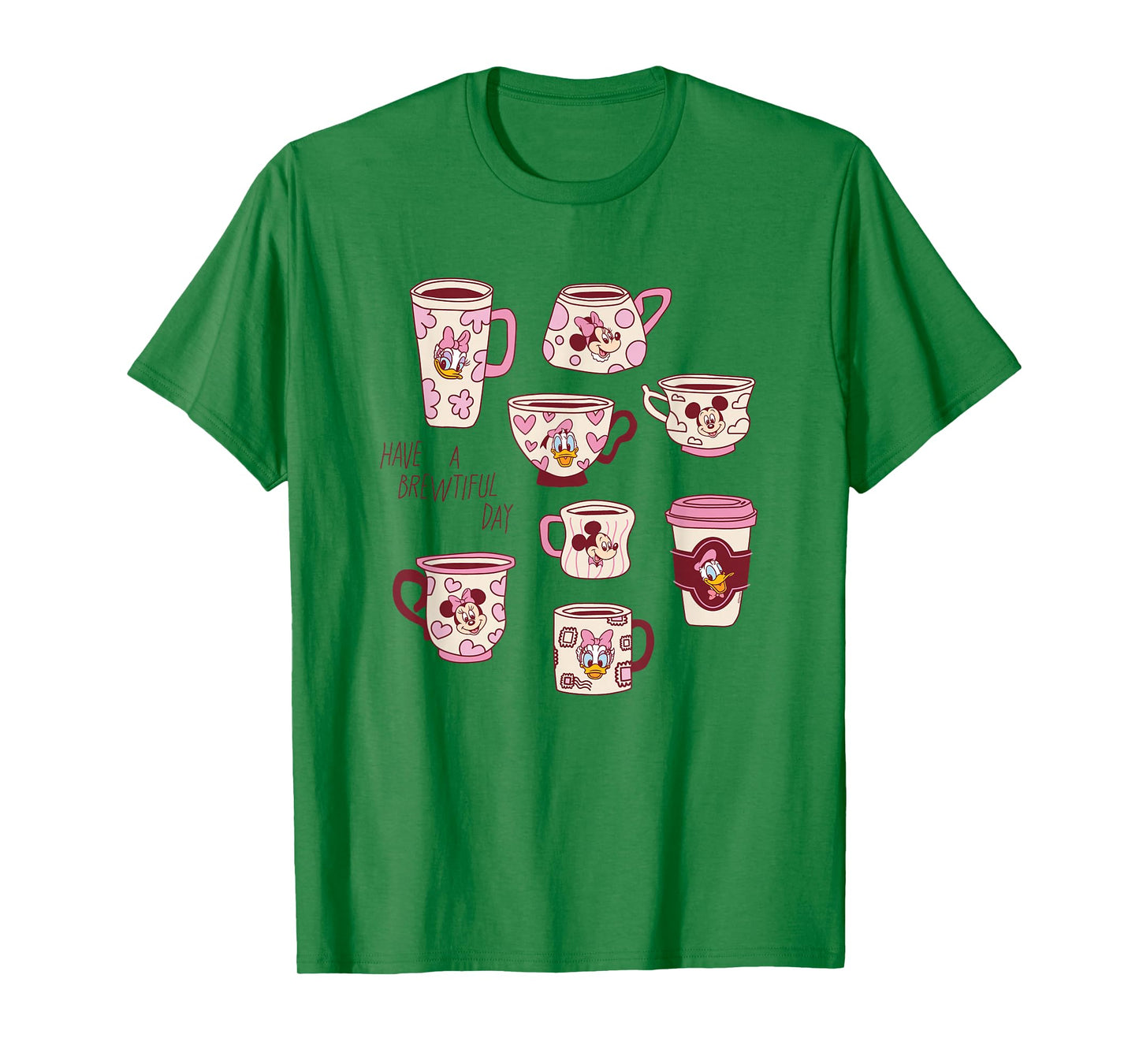 Disney Mickey & Pals Valentine's Coffee Have a Brewtiful Day T-Shirt