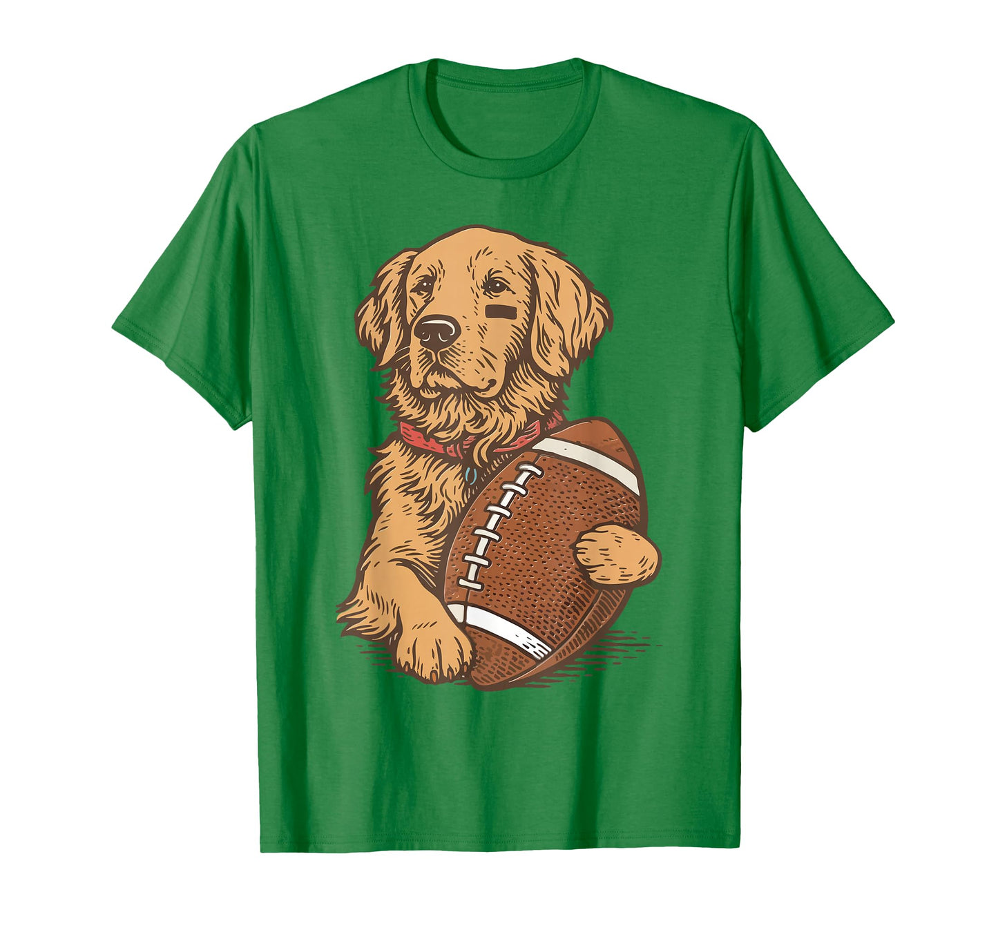 Golden Retriever Dog Football Game Day Touchdown Season T-Shirt