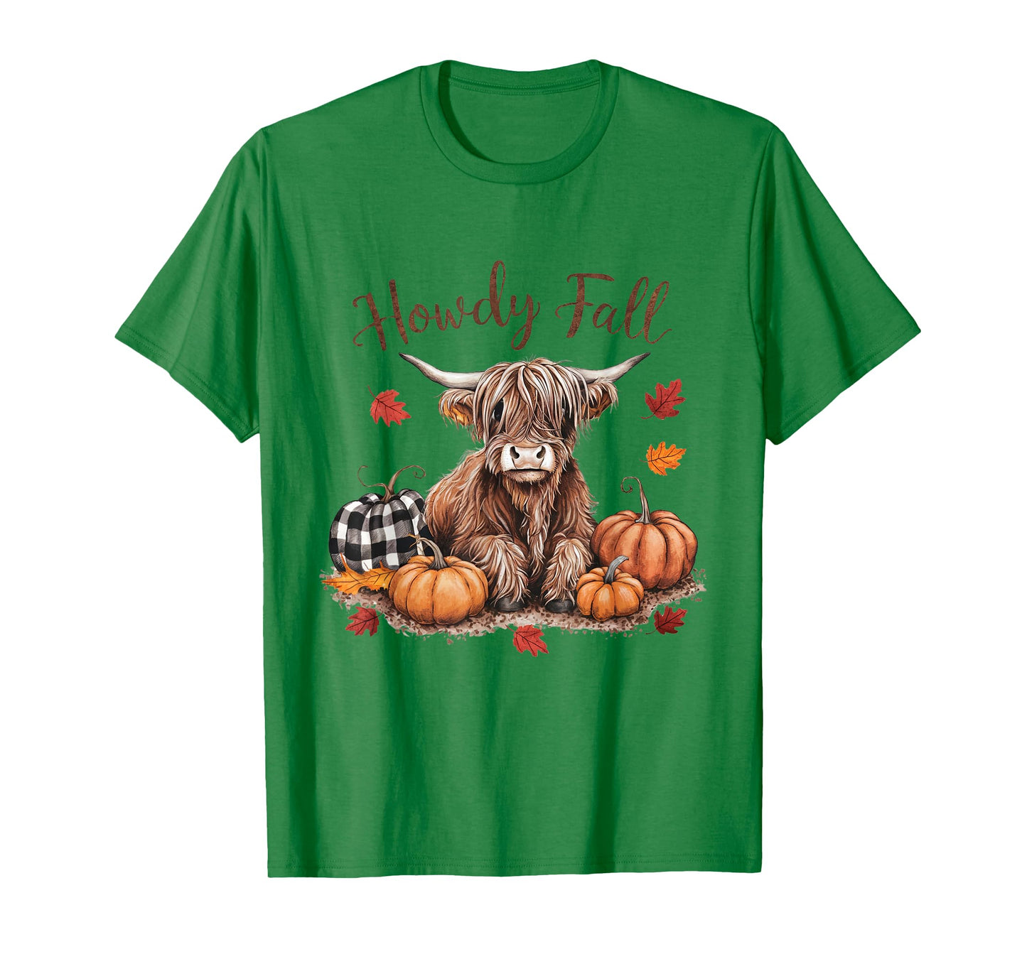 Howdy Fall Highland Cow Happy Thanksgiving Autumn Vibes Fall T-Shirt