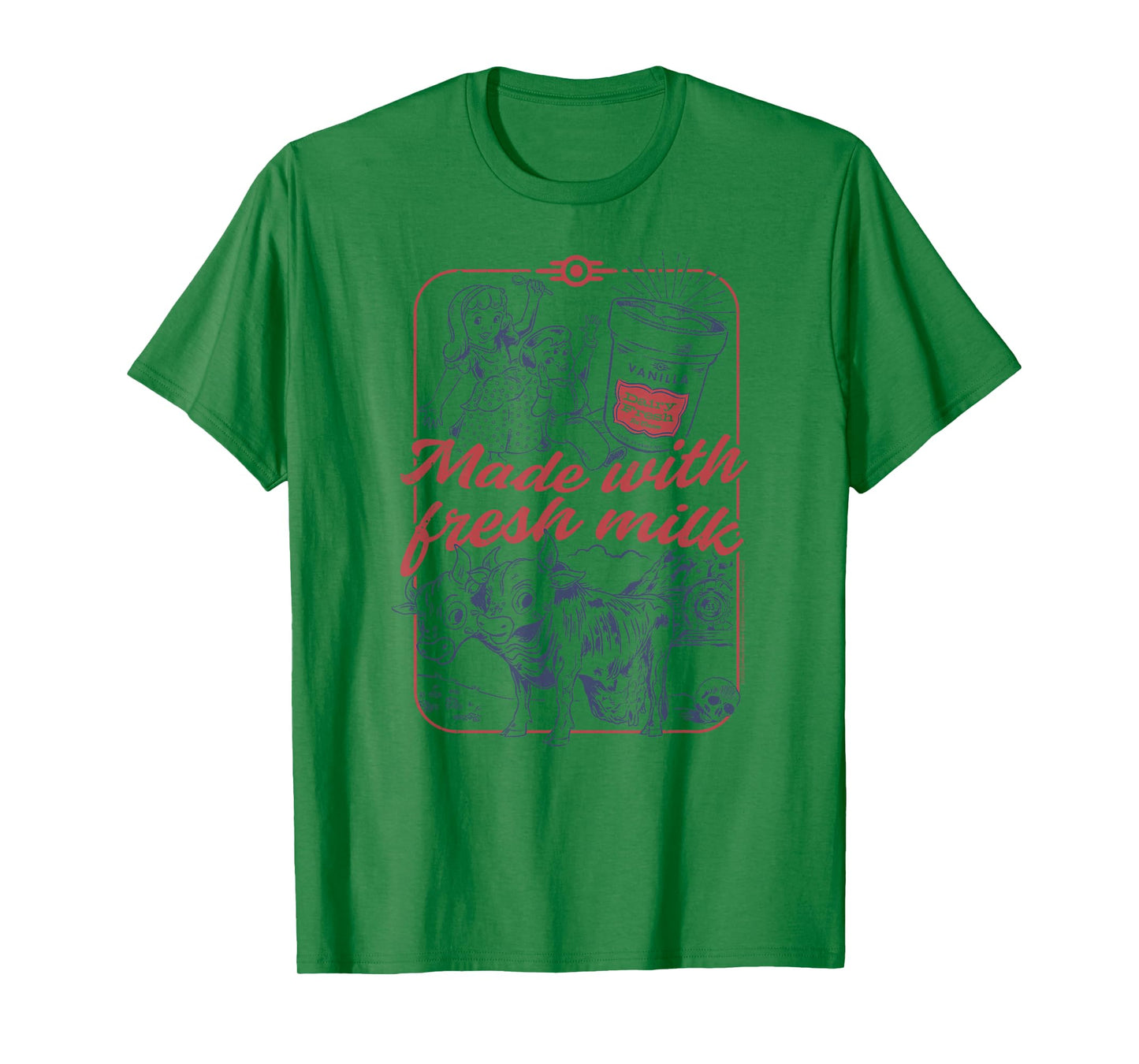 Fallout Retro Ice Cream Made with Fresh Milk TV Show T-Shirt