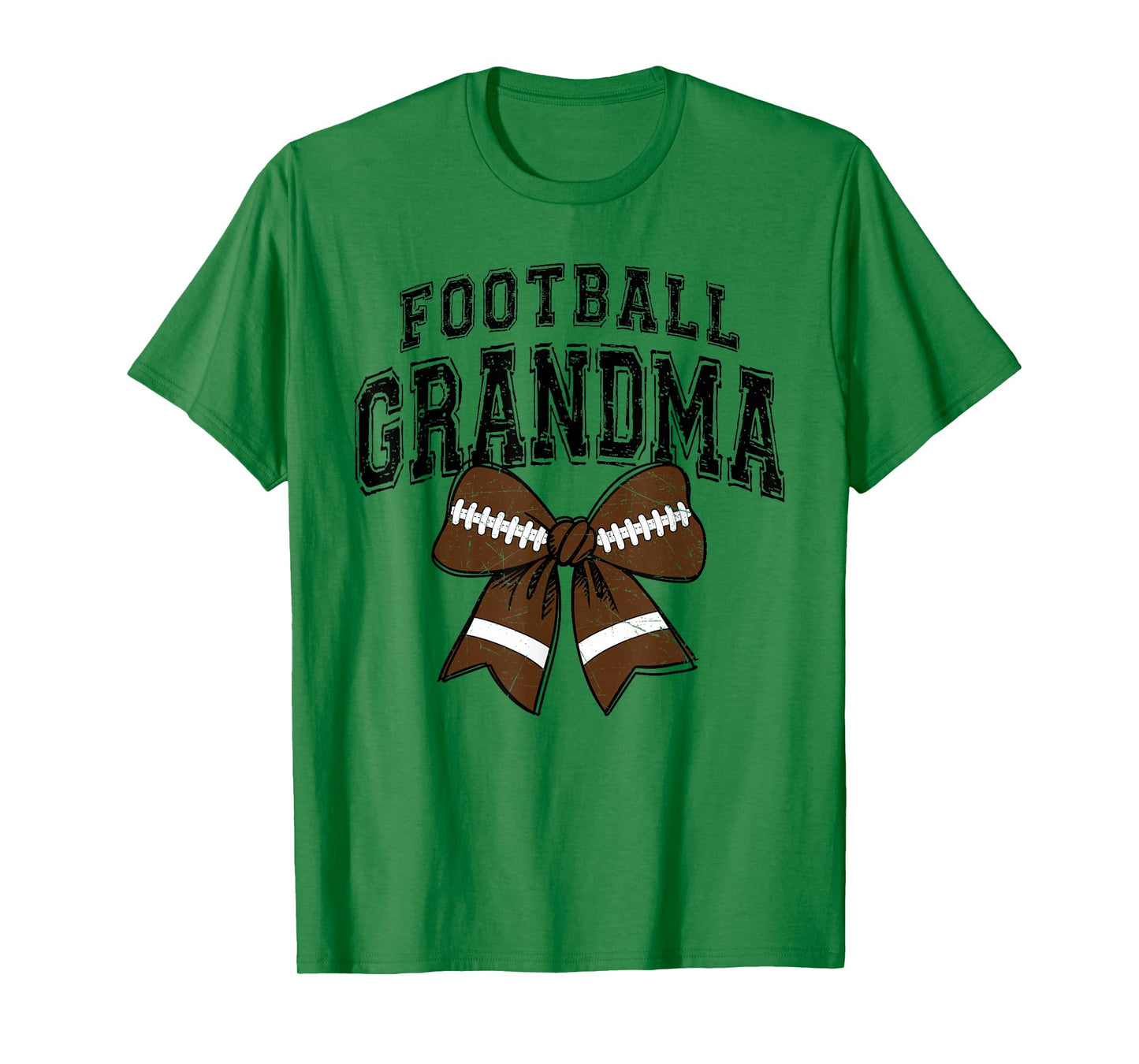 Football Grandma Bow Game Day Stadium Fall Sports Cheer T-Shirt