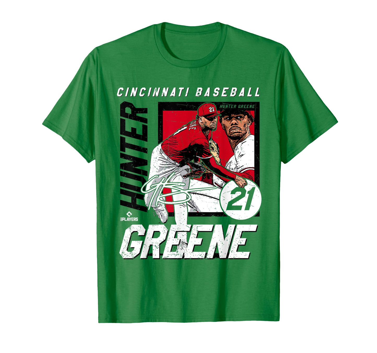 Hunter Greene | Cincinnati MLB Baseball Players | MLBHGR203M T-Shirt