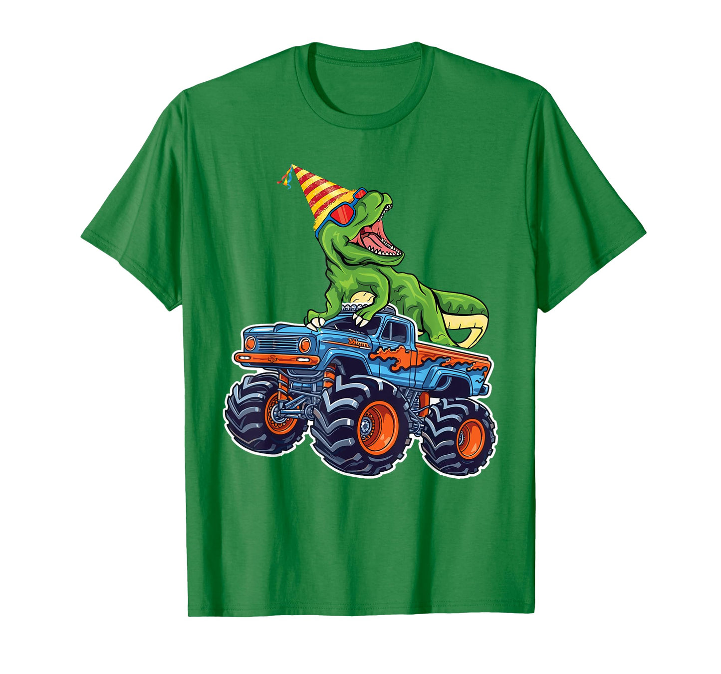 Monster Truck Dinosaur Birthday Party Monster Truck Boy T-Shirt