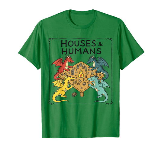 Houses and Humans Funny Parody Gaming for Men Boys Kids T-Shirt