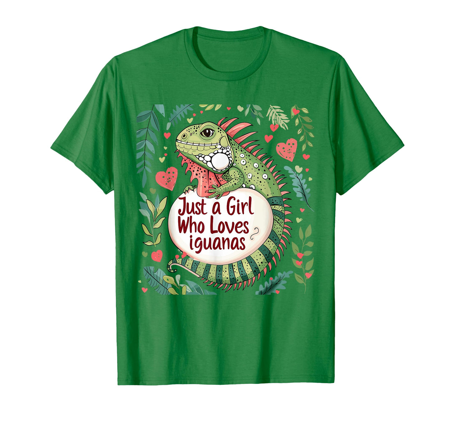 Funny Iguana Lovers Women Gift Just A Girl Who Loves Iguanas T-Shirt